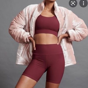 Anthropologie Allfenix Biker short and crop top set